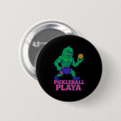 Lustiger Pickleball-Spieler Pickle Ball Pickelball Button (Vorne & Hinten)