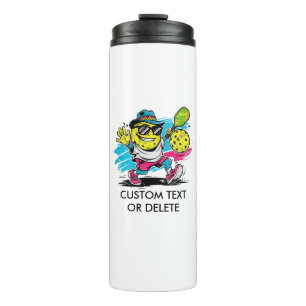 lustiger Pickleball Thermosbecher