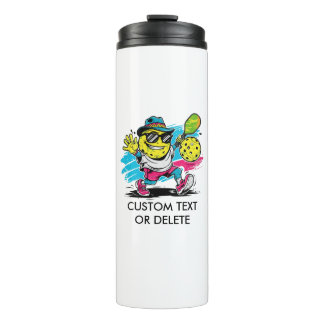 lustiger Pickleball Thermosbecher
