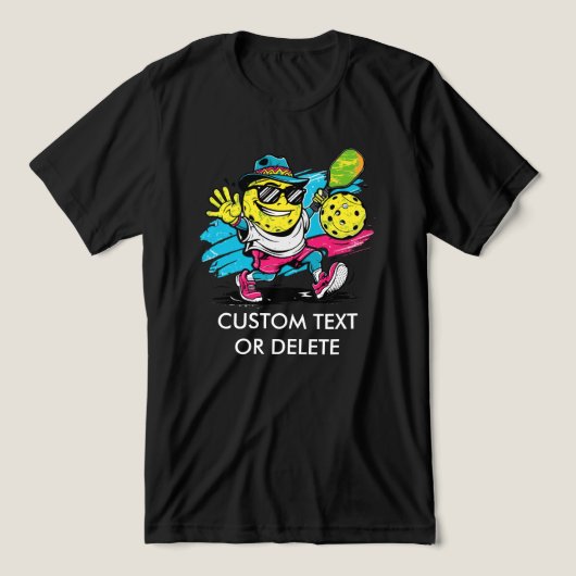 lustiger Pickleball Tri-Blend Shirt (Design Vorderseite)