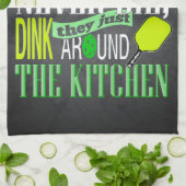 Lustiger Pickleball Witz altes Picklers Küchentuch (Gefaltet)