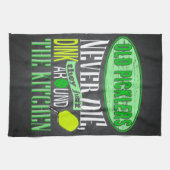 Lustiger Pickleball Witz altes Picklers Küchentuch (Horizontal)