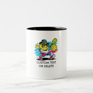 lustiger Pickleball Zweifarbige Tasse