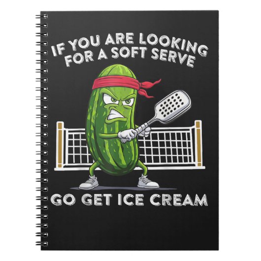 Lustiger Pickleballspieler Notizblock (Vorderseite)