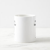 Lustiger Pilot-Witz Cessna Rechtes Ruder Luftfahrt Kaffeetasse (Mittel)
