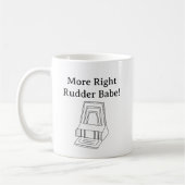 Lustiger Pilot-Witz Cessna Rechtes Ruder Luftfahrt Kaffeetasse (Links)