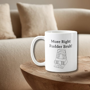 Lustiger Pilot-Witz Cessna Rechtes Ruder Luftfahrt Kaffeetasse