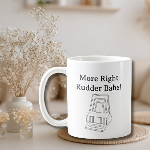 Lustiger Pilot-Witz Cessna Rechtes Ruder Luftfahrt Kaffeetasse