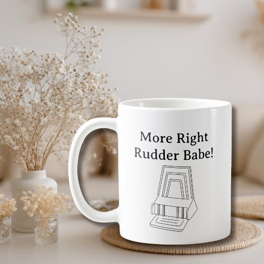 Lustiger Pilot-Witz Cessna Rechtes Ruder Luftfahrt Kaffeetasse