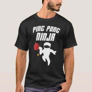 Lustiger Ping Pong Ninja T - T-Shirt