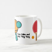 Lustiger Ping-Pong-Spruch für Spieler Kaffeetasse (VorderseiteRechts)