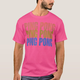Lustiger Ping Pong Tischtennis T-Shirt