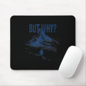 Lustiger Pinguin Aber Warum Retro-Grafik Mousepad (Mit Mouse)