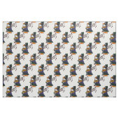 Lustiger Pinguin, der Dudelsack-Kunst-Vorlage Stoff (Fat Quarter (45,7 x 55,9 cm))