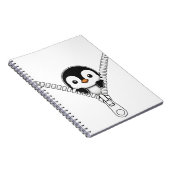 Lustiger Pinguin-Einblick Notizblock (Rechte Seite)