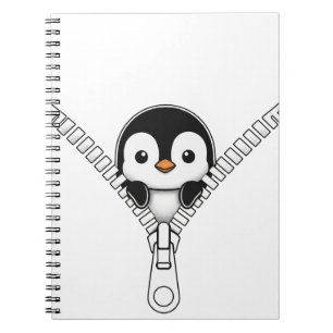 Lustiger Pinguin-Einblick Notizblock