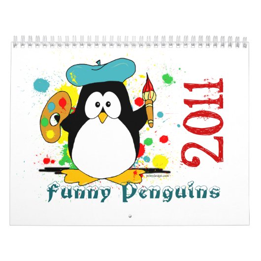 Lustiger Pinguin-Kalender Kalender (Titelbild)