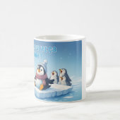 Lustiger Pinguin-Moment Kaffeetasse (VorderseiteRechts)