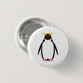 Lustiger Pinguin Rockhopper oder Macaroni Button (Vorne & Hinten)