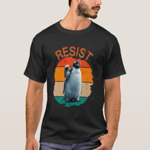 Lustiger Pinguin Widersteht Pinguine protestieren T-Shirt
