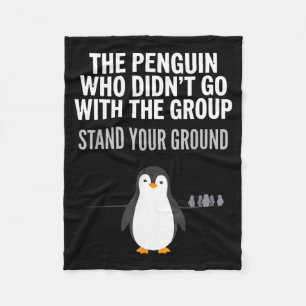 Lustiger Pinguin-Zitat unabhängiger Denker Arktis Fleecedecke