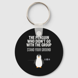 Lustiger Pinguin-Zitat unabhängiger Denker Arktis Schlüsselanhänger