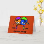 Lustiger Pirat Karte (Gelbe Blume)