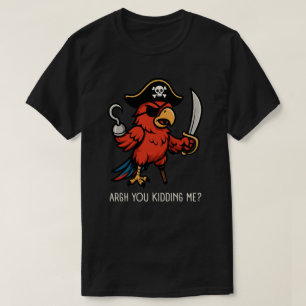 Lustiger Piratenpapagei T-Shirt