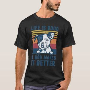 Lustiger Pit Bull Hund Pit Bull Hund Vater Mutte T-Shirt