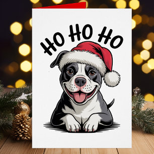 Lustiger Pit Bull Santa Pittie Weihnachten Pitbull