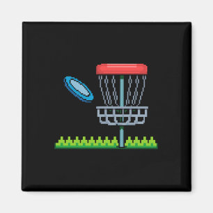 Lustiger Pixel Disc Golf Abschlag Spieler Sket Gol Magnet