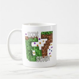 Lustiger Pixel Sechs Sieben 67 Gamer-Geburtstag fü Kaffeetasse