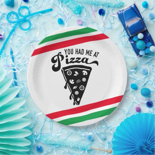 Lustiger Pizza-Pappteller Pappteller (Party)