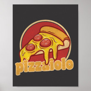lustiger Pizzabäcker-Geschenk-Pie-Illustration für Poster