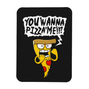 Lustiger Pizzamagnet Magnet