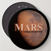Lustiger Planet Mars Button (Vorne & Hinten)