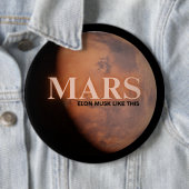 Lustiger Planet Mars Button (Beispiel)