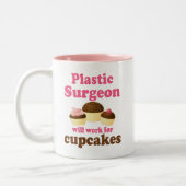 Lustiger plastischer Chirurg Zweifarbige Tasse (Links)
