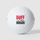 Lustiger poetischer Patzer im Rough Golfball (Vorderseite)