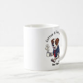 Lustiger Pointer-Hund-Geschäftsanzug-Kaffee  Kaffeetasse (VorderseiteRechts)