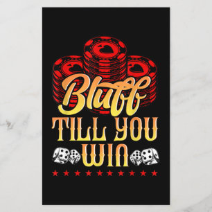 Lustiger Poker   Ich liebe Poker Bluff Bis Du Gewi Flyer