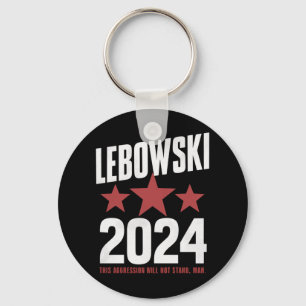Lustiger politischer Name Lebowski Politische Wahl Schlüsselanhänger