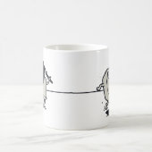 Lustiger Polizei-Spaß - Ctrl, das ESC-Schlüssel Kaffeetasse (Mittel)