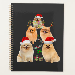 Lustiger Pomeranian-Weihnachtsbaum-Dekor-Ornament  Planer