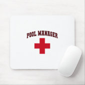Lustiger Poolmanager Mädchen Camp Rettungsschwimme Mousepad (Mit Mouse)