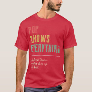 Lustiger Pop für Opa Opa weiß alles Geschenk T-Shirt
