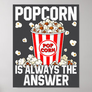Lustiger Pop-Kostümliebhaber Mais Popcorn Poster