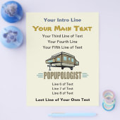 Lustiger Pop Up Camper Flyer (Einzeln)
