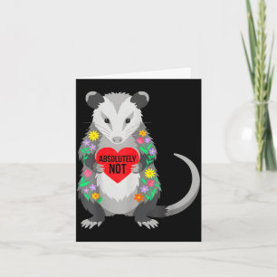 Lustiger Possum-Valentinstagsspruch nicht Blumensk Karte