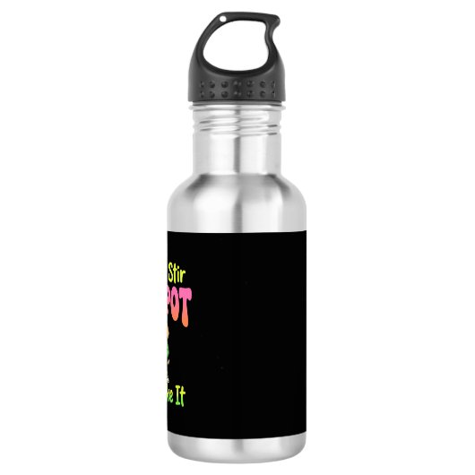 Lustiger Pot-Rauchender Hund Stoner Edelstahlflasche (Vorderseite)